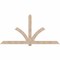Ekena Millwork Redmond Smooth Timber Gable Bracket, Douglas Fir, 108"W x 54"H x 5 1/2"D x 5 1/2"F, 12/12 Pitch GBW108X54X0606RED00SDF - alternate 1